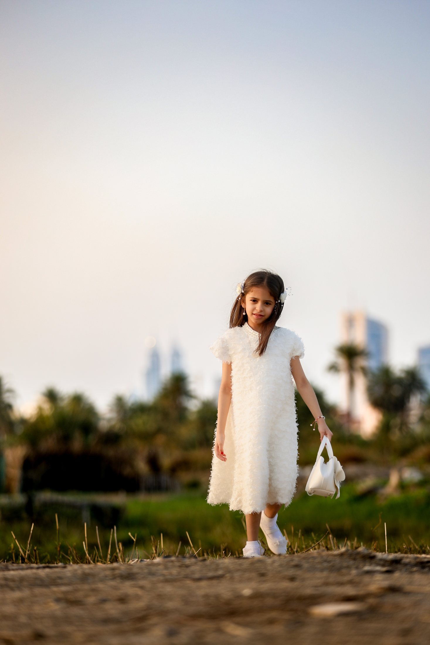 Skyline Meadow Portrait by Ali Al Zain